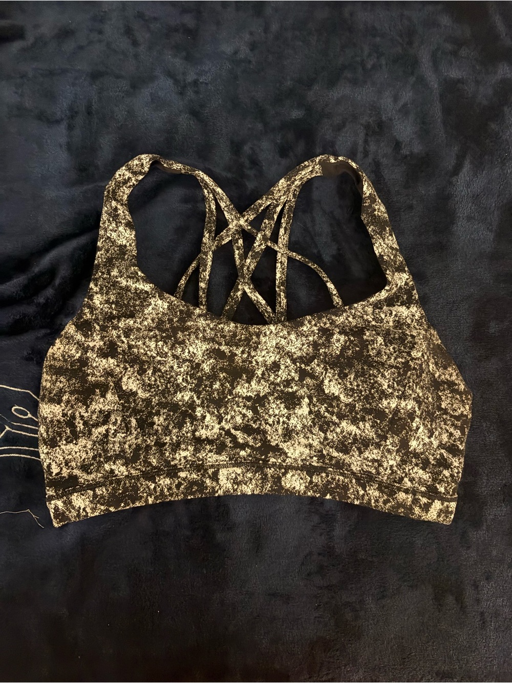 lululemon athletica Strappy Sports Bra in Gold and Black